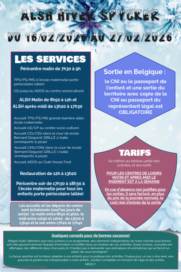 INFO ALSH HIVER 2026